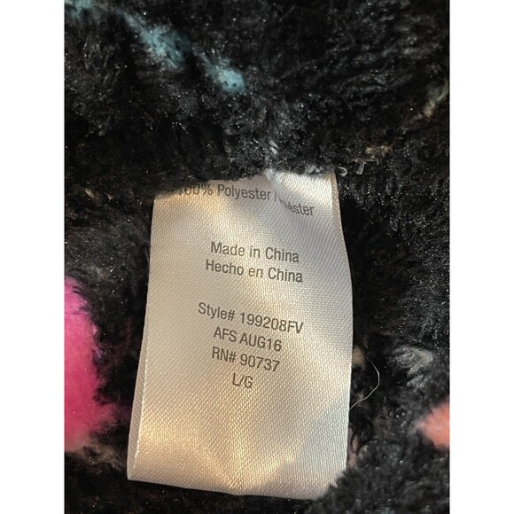 Warm & Snuggly Collection Soft Micro Plush Lounge Pajama Pants L BLK Arrows NWT - Picture 7 of 12